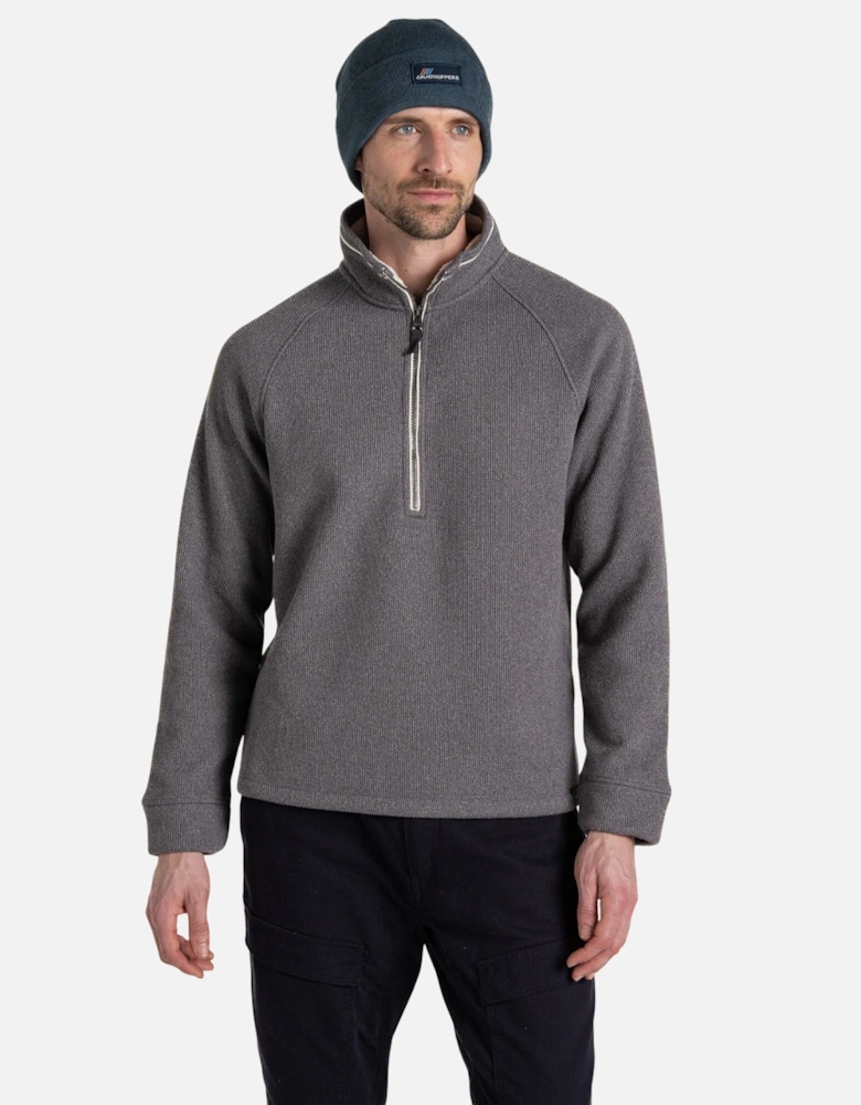 Mens Belton Half Zip Fleece Top