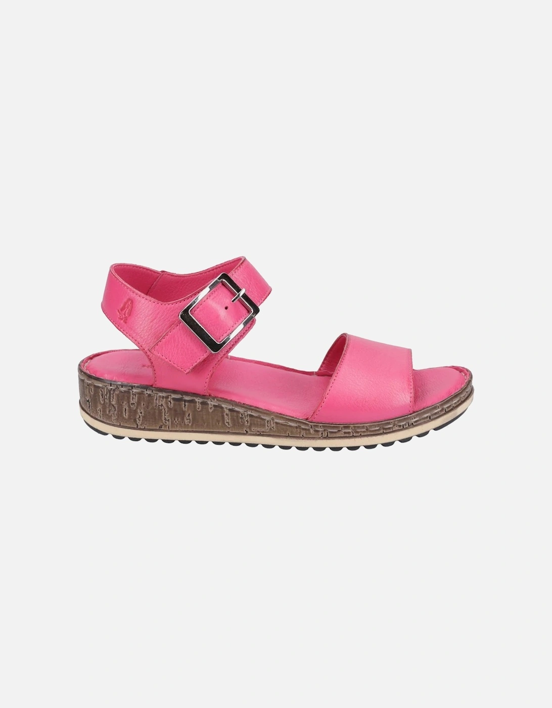 Womens/Ladies Ellie Leather Wedge Sandals