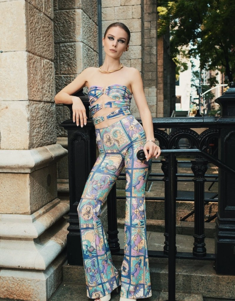Eden Flattering Glitter Lurex Multi-Coloured Jumpsuit