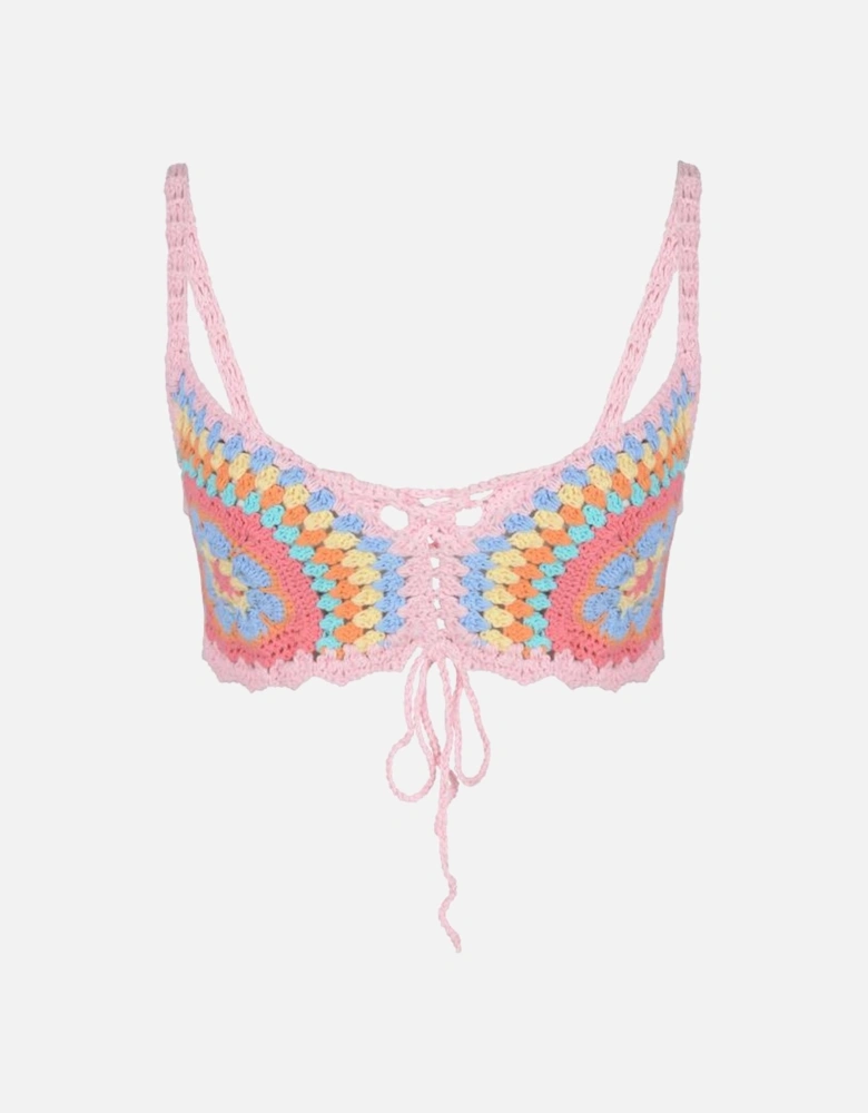 Alana Crochet Bralette Multi-Colour