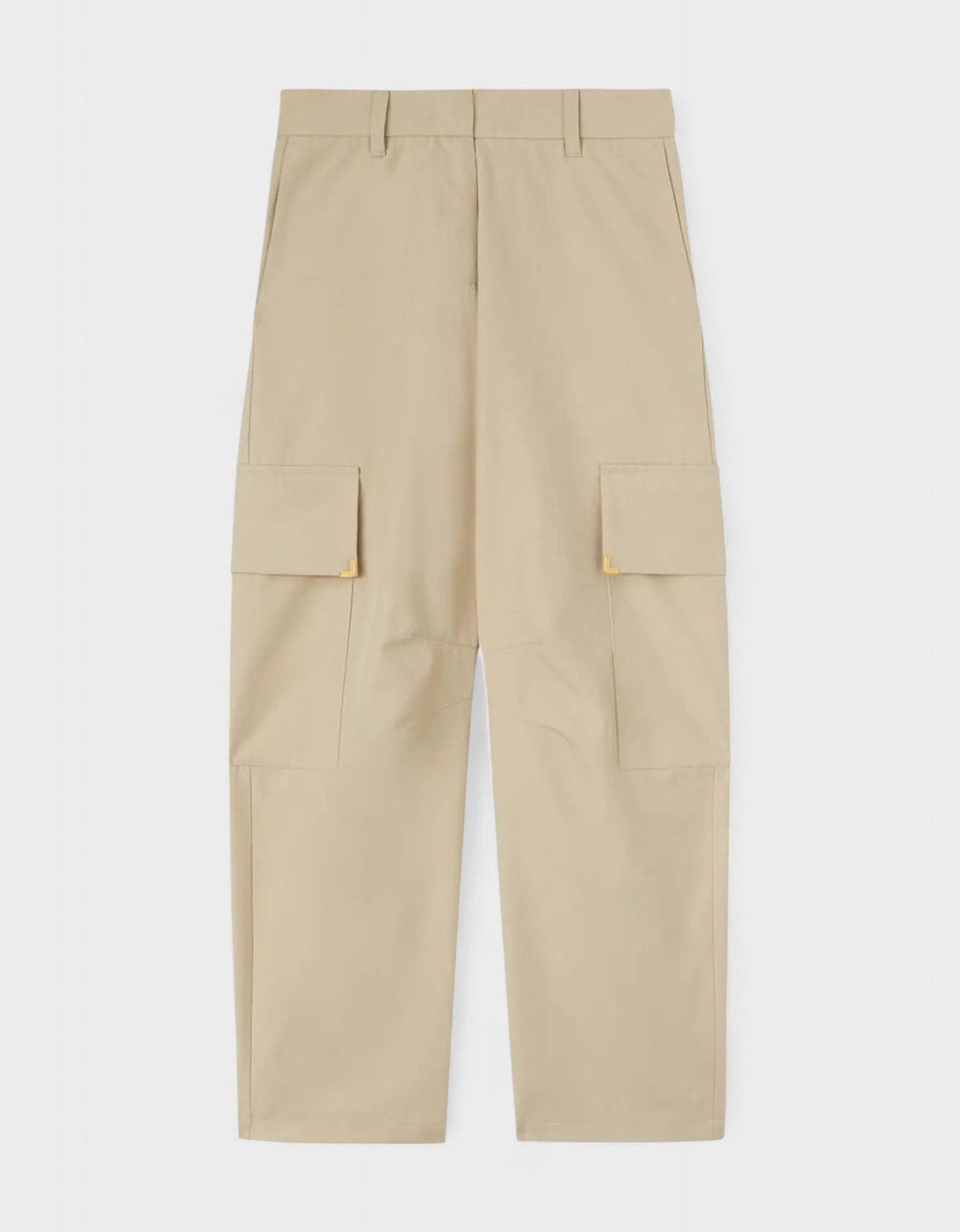 Palm Angels Women's Metal Frame Trousers Beige - Tan - Size: 18