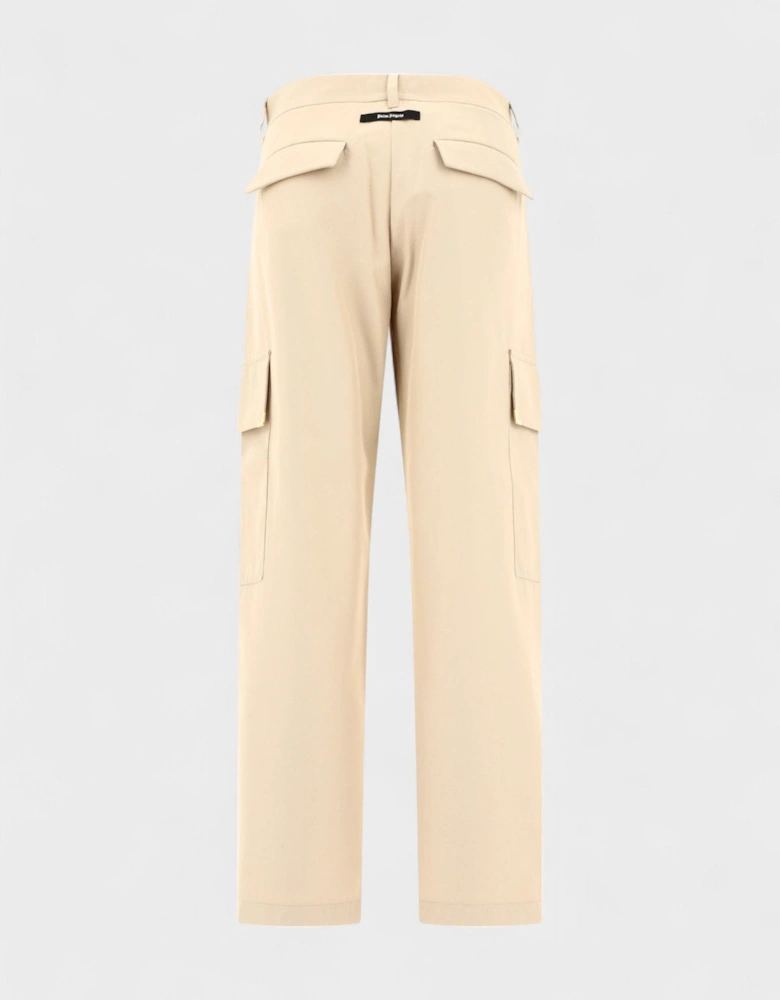 Metal Frame Trousers Beige