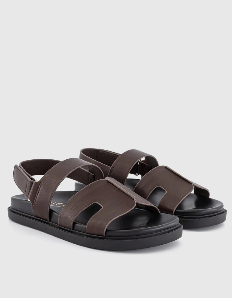 Footbeds with Back Strap - Brown