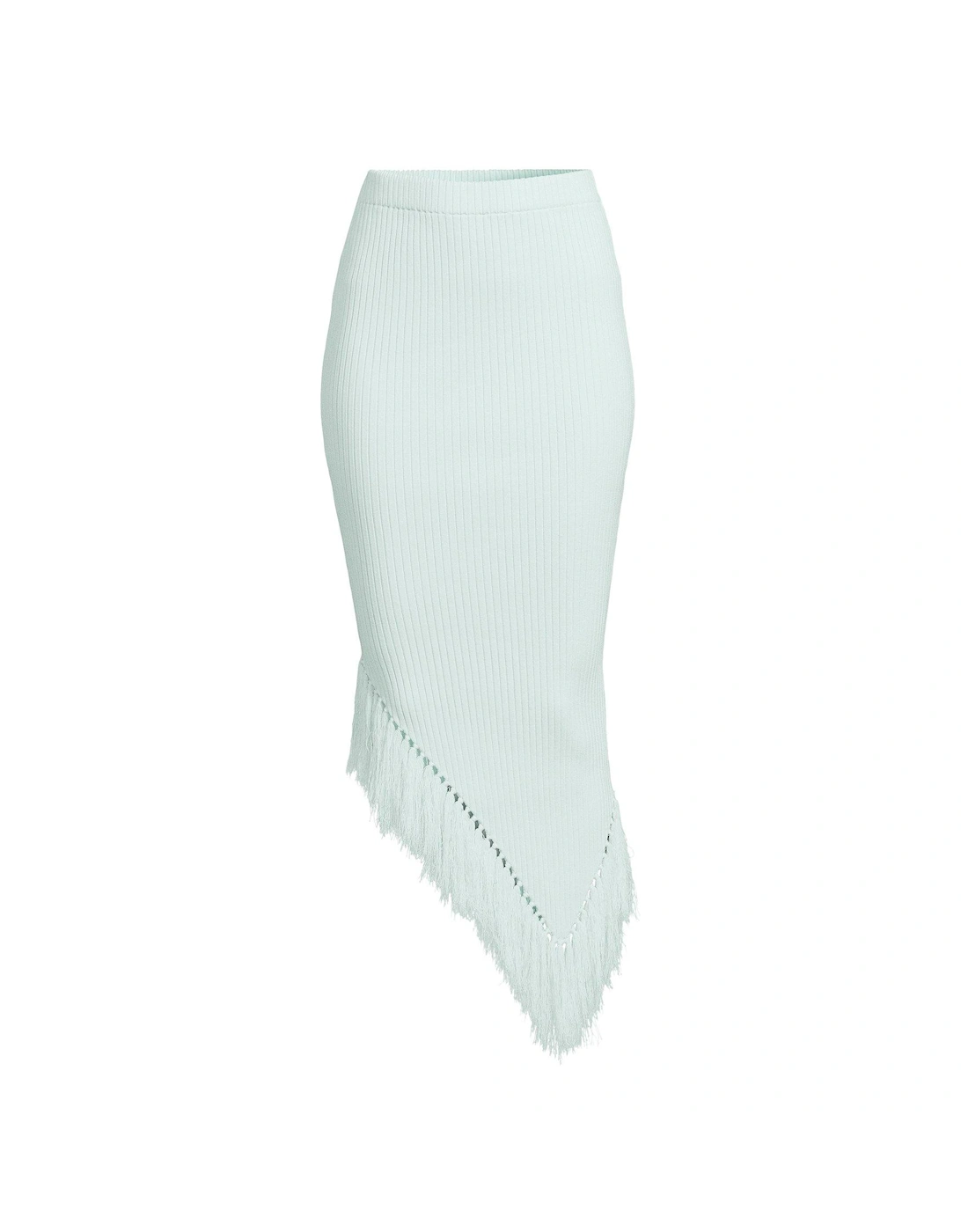 Knitted Tassel Skirt - Mint