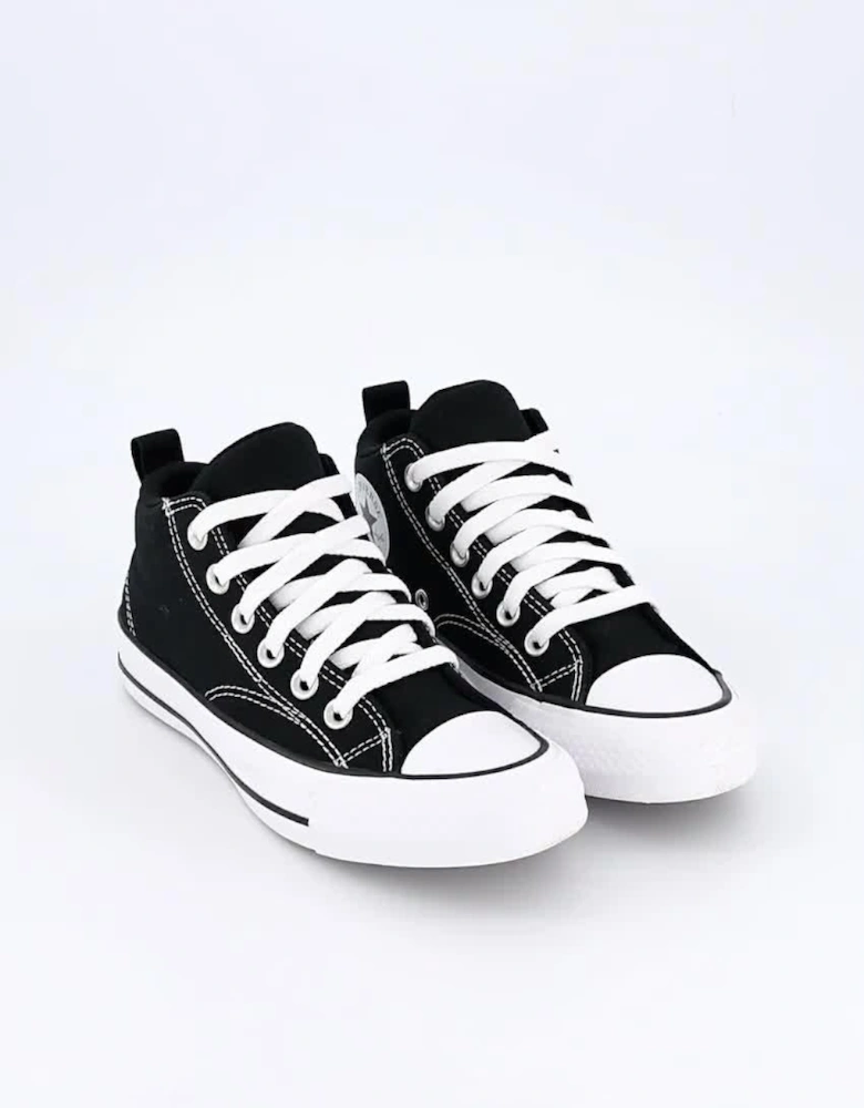 Junior Boys Malden Street Mid Top Trainers - Black