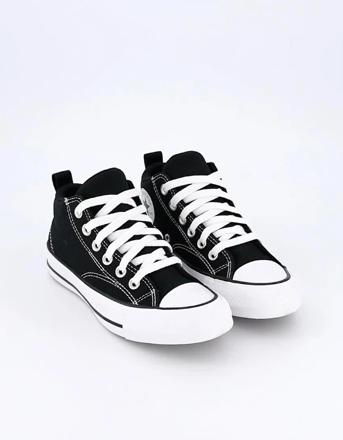 Junior Boys Malden Street Mid Top Trainers - Black