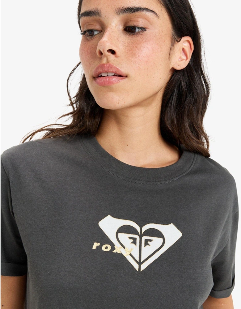 Womens Oceanregular Corpo Short Sleeve Top - Black