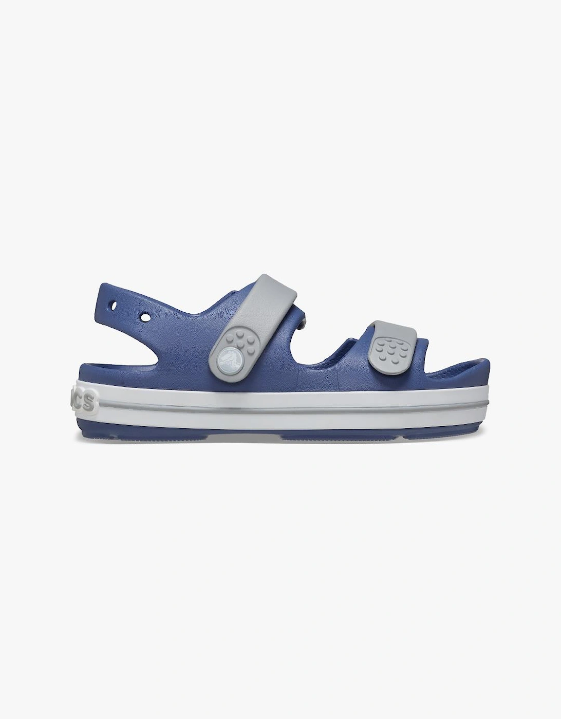 Crocs 209424-45O TODDLER CROCBAND CRUISER Sandals Bijou Blue/Light Grey - Size: UK 4 small kids