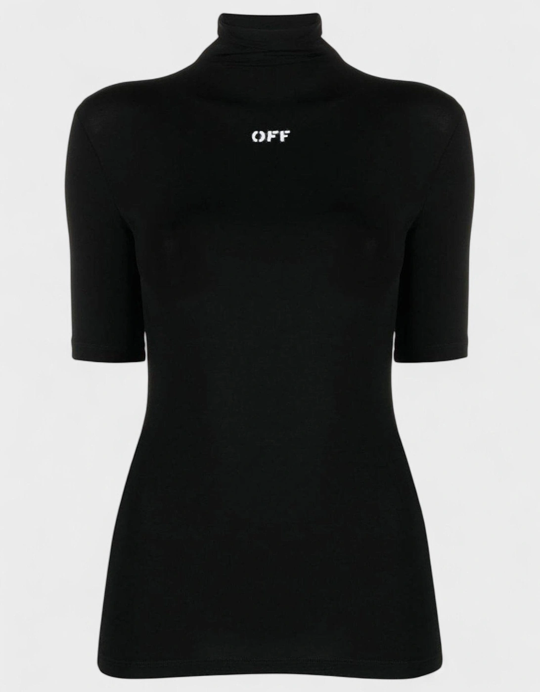 Logo Print Turtleneck Black, 6 of 5