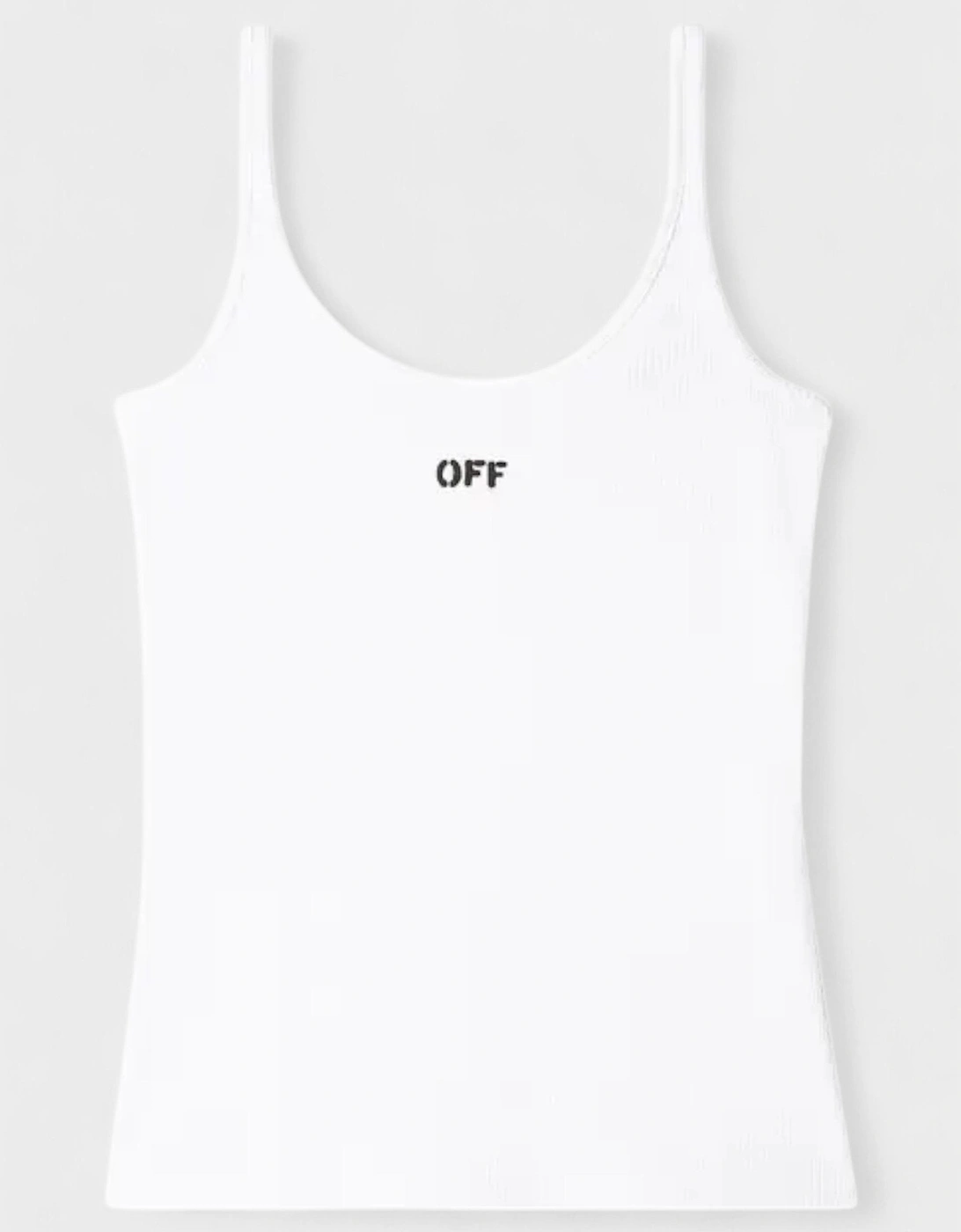 Stamp Rib Tank Top White, 5 of 4