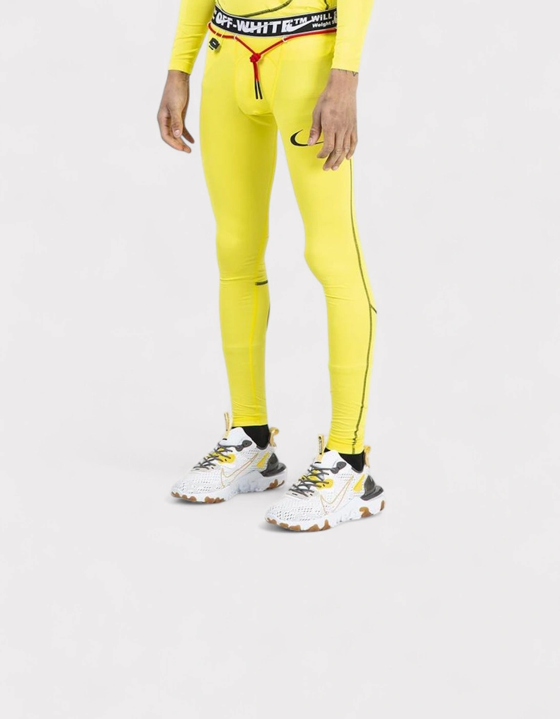 x Off-White Pro Running Tights Opti Yellow