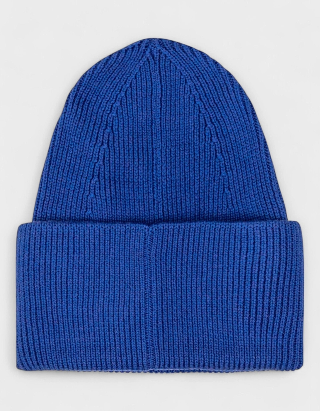 Stamp Knit Beanie Blue