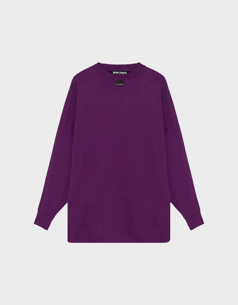 Blurry Logo Over Tee Purple