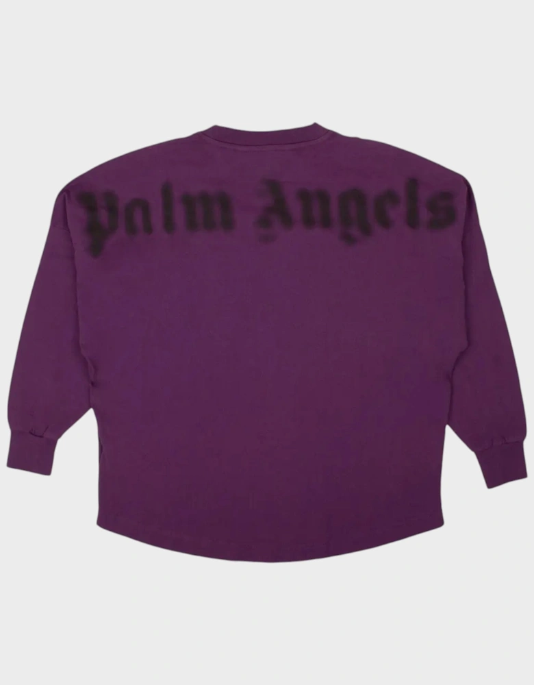 Blurry Logo Over Tee Purple