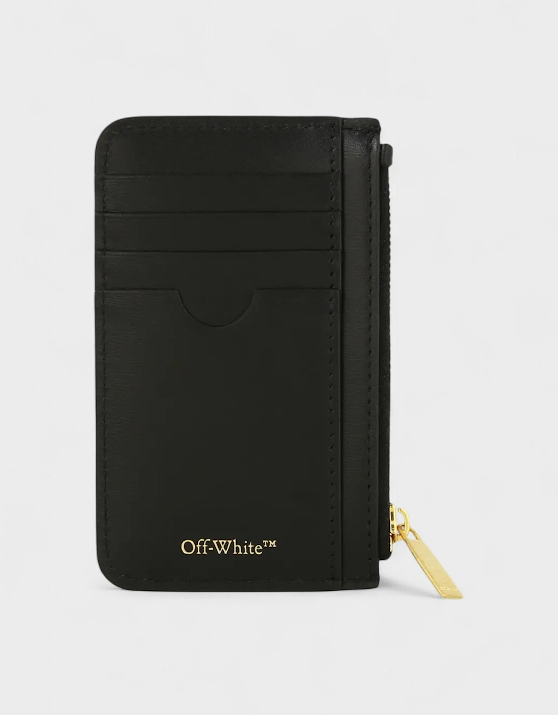 Jitney Arrows Plaque Leather Wallet Black