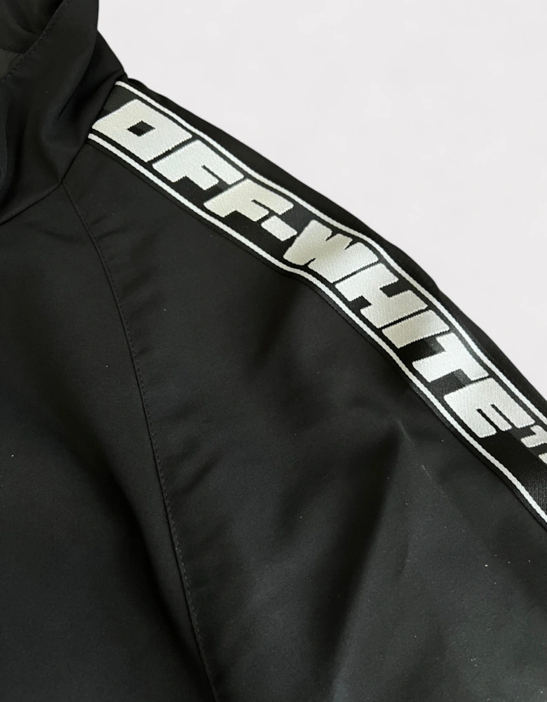 Piping Logo Track Jacket Black