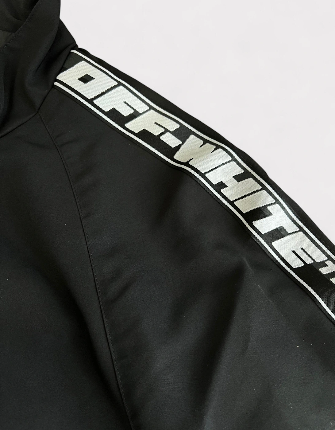 Piping Logo Track Jacket Black