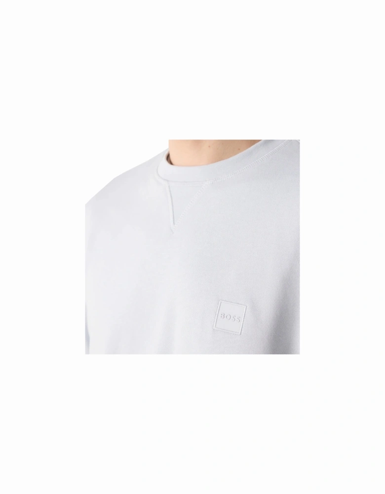 BOSS Reg Fit Westart Sweatshirt Light Pastel Grey