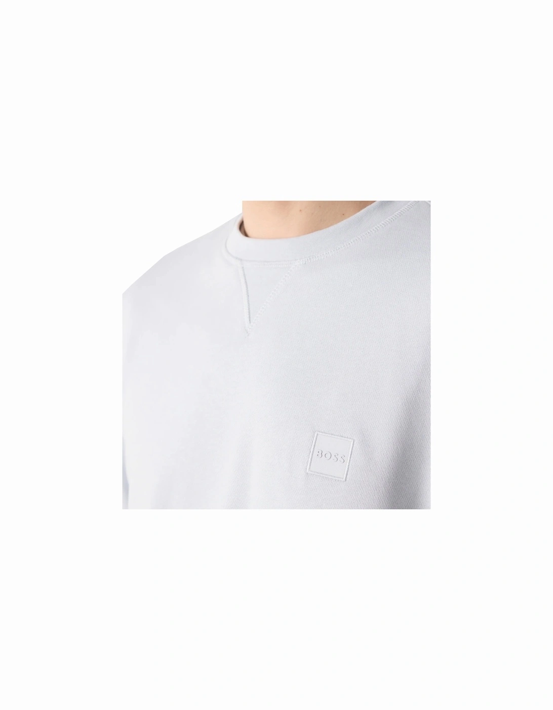BOSS Reg Fit Westart Sweatshirt Light Pastel Grey
