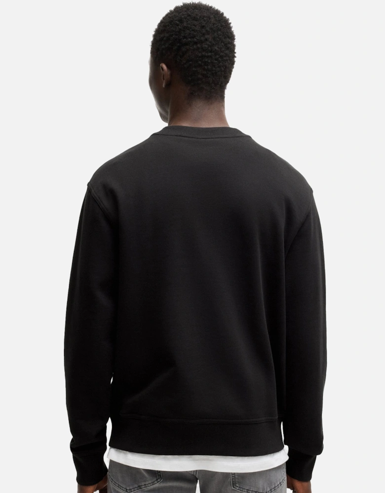 BOSS Relaxed Fit WeSmallcrew Sweatshirt Black