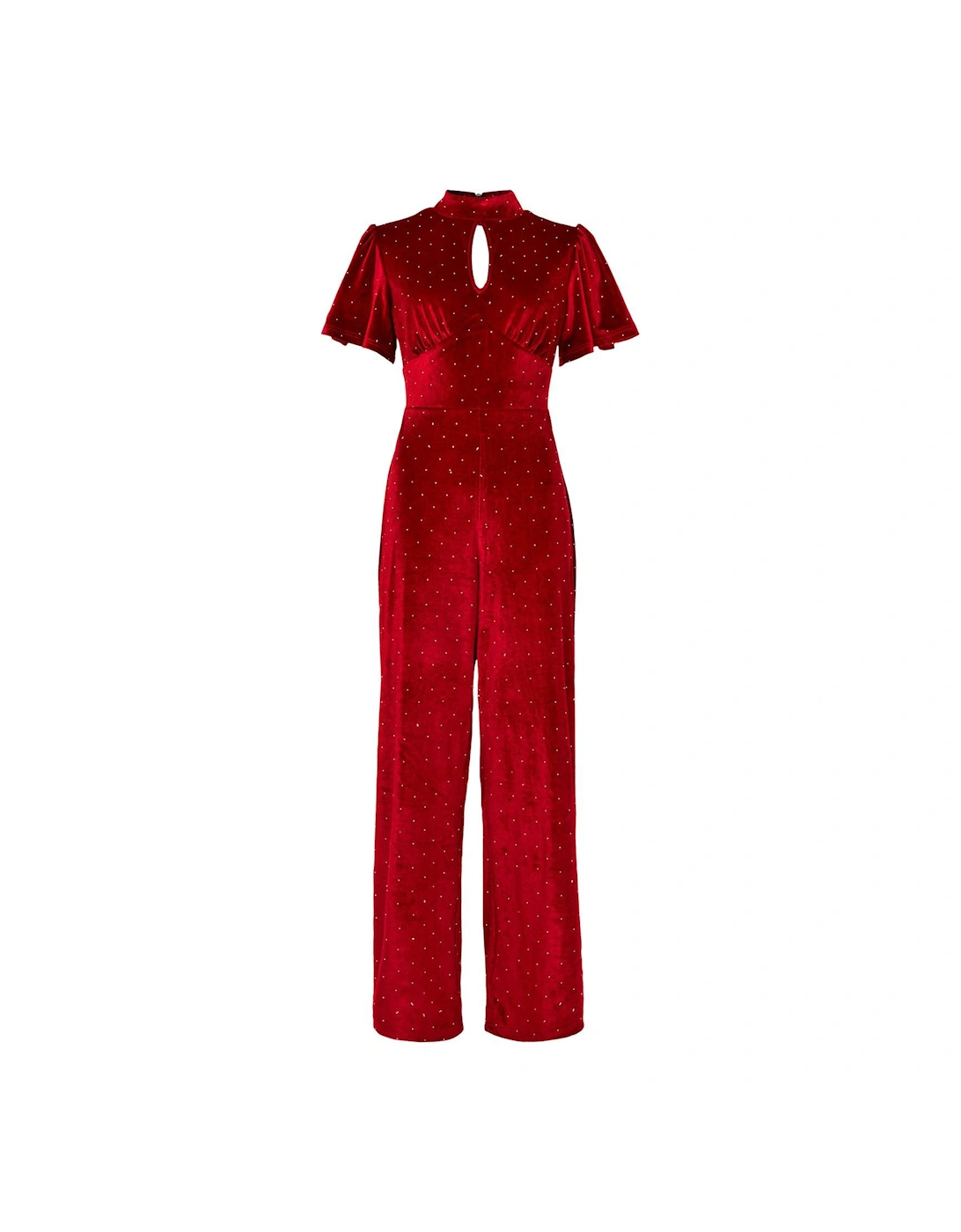 Velour Jumpsuit - Berry