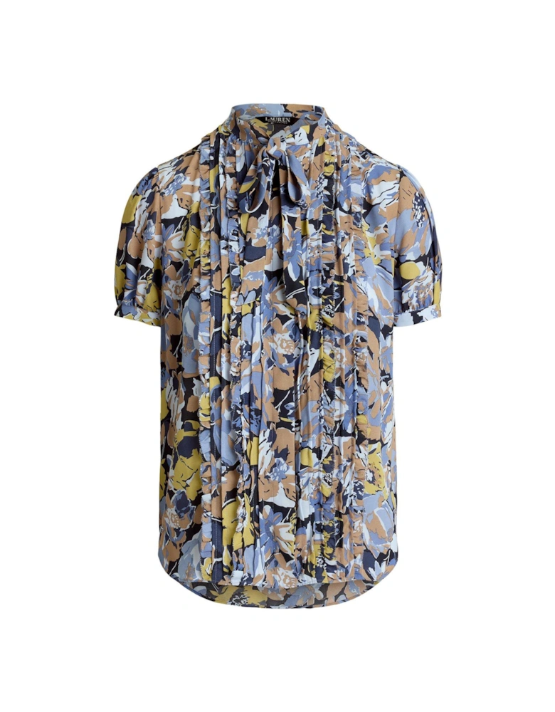 Jalfred Short Sleeve Button Front Shirt - Blue