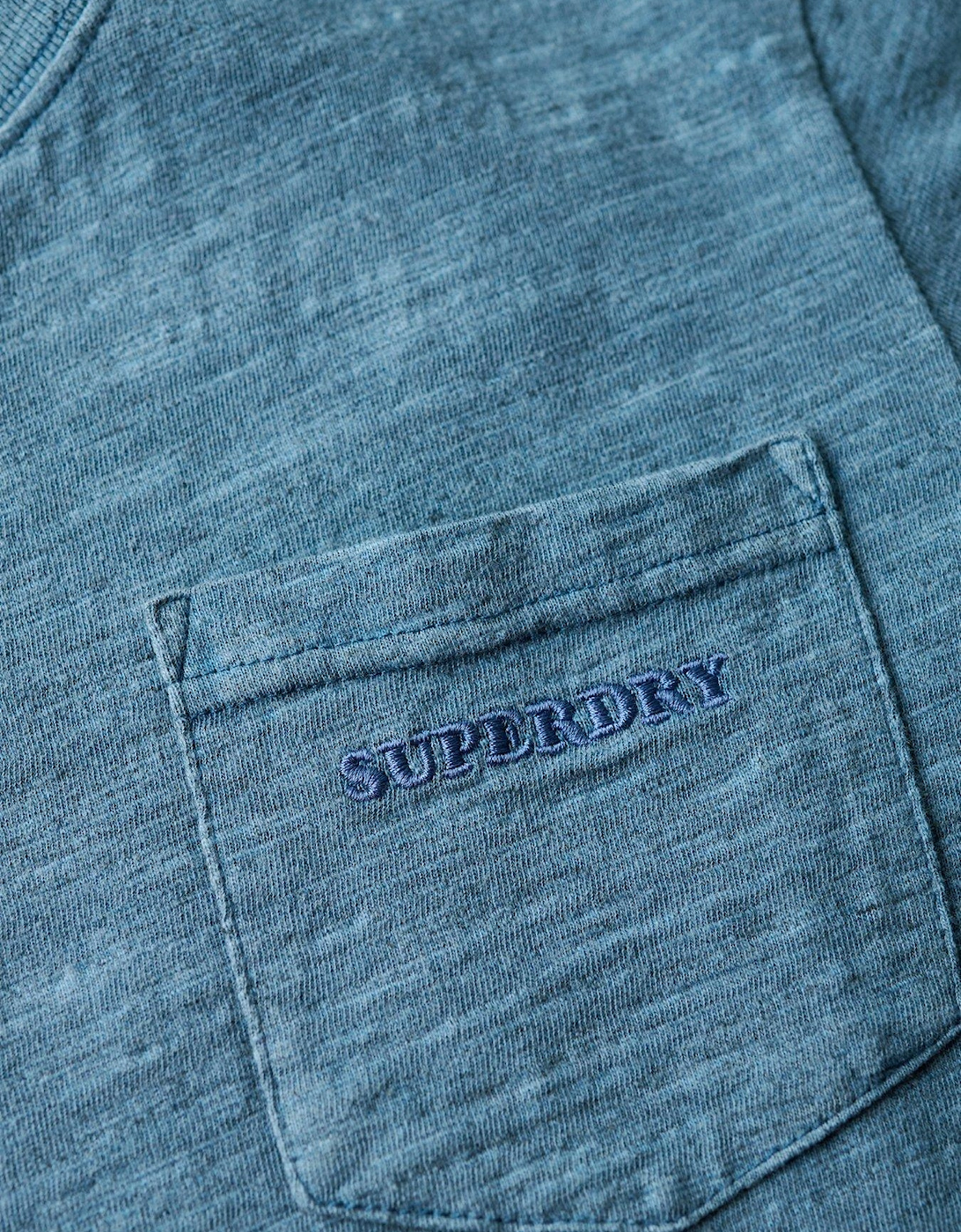 Essential Logo Overdyed T-Shirt - Blue