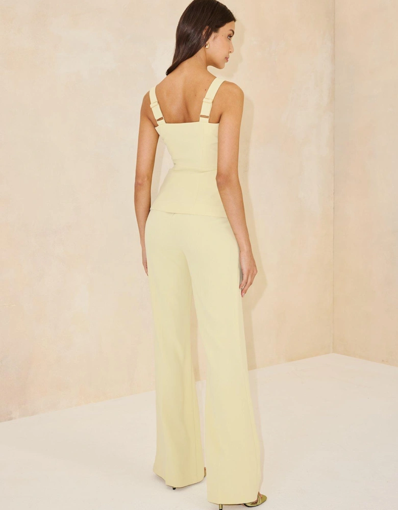 Wide Leg Trousers - Green