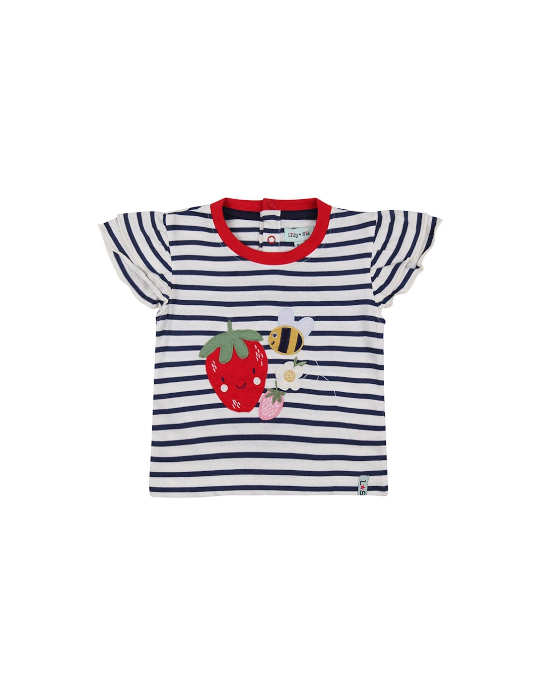 Baby Girls Busy Bee Applique Top & Short Set - Mono