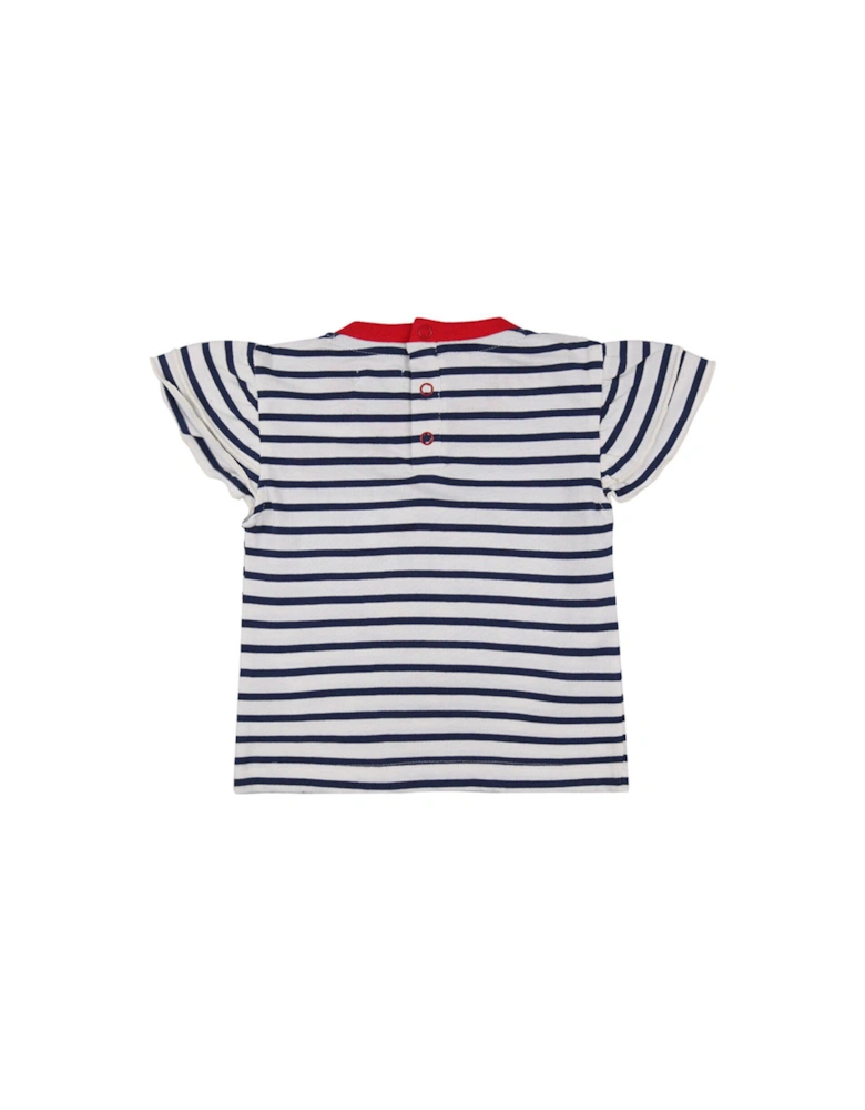 Baby Girls Busy Bee Applique Top & Short Set - Mono