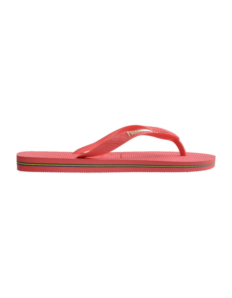 Brasil Logo Flip Flop - Tropical Coral