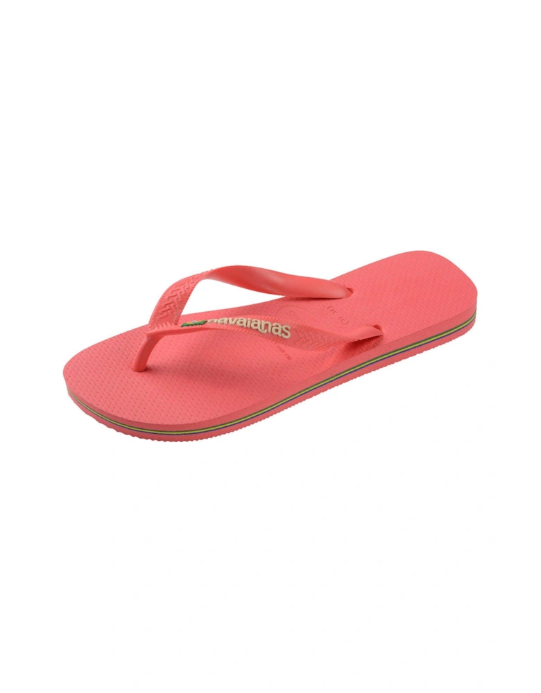 Brasil Logo Flip Flop - Tropical Coral