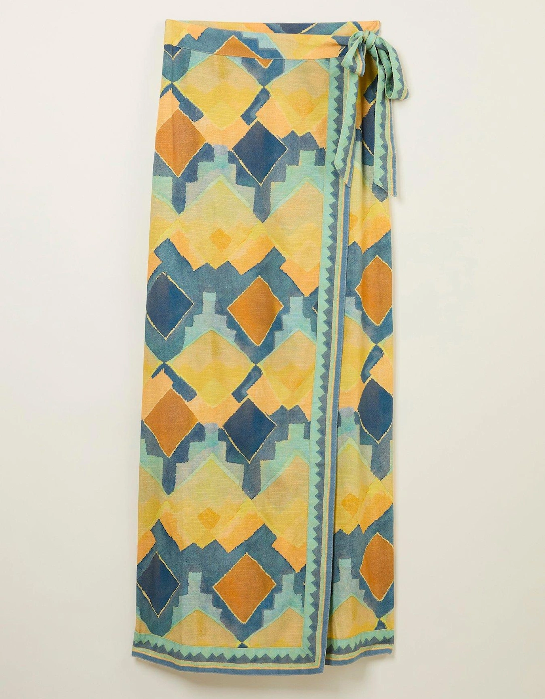 Wrap Water Print Skirt - Multi