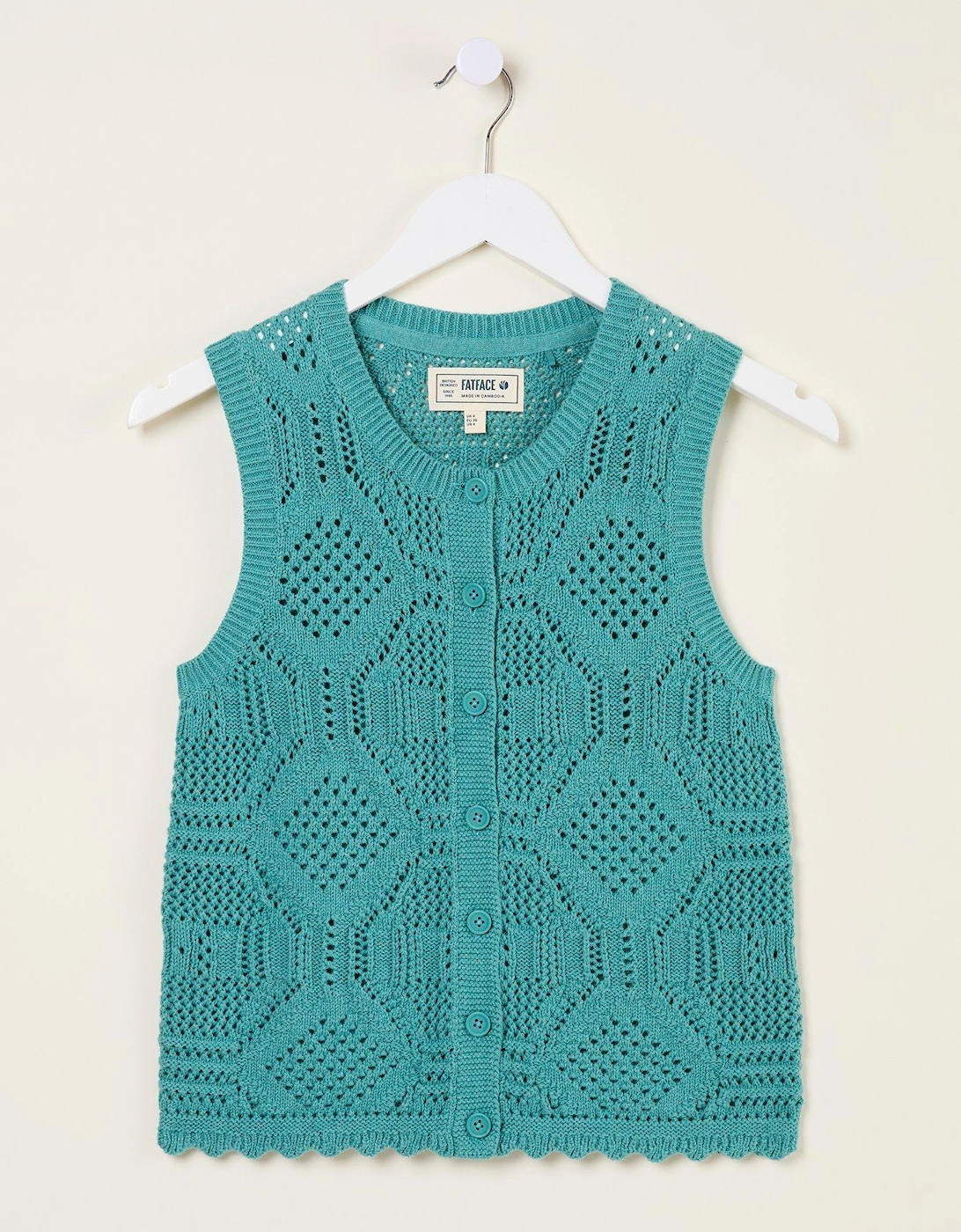 Jodie Knitted Vest - Green