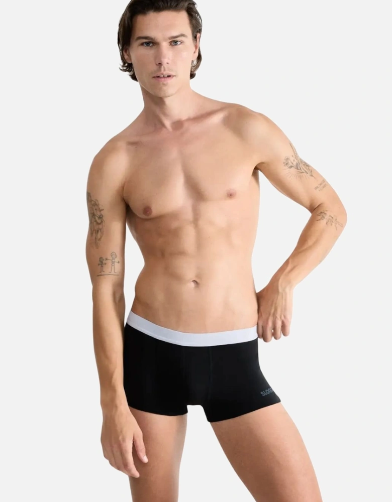 Go ABC 2.0 2-Pack Hipster Boxer Trunks, Black