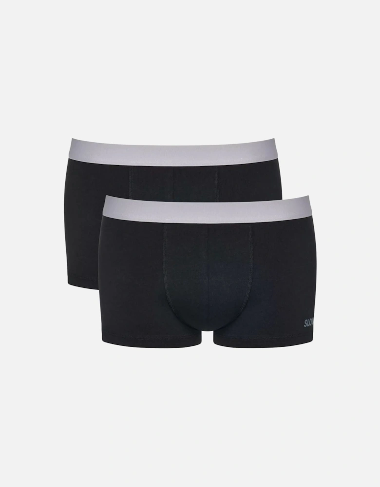Go ABC 2.0 2-Pack Hipster Boxer Trunks, Black