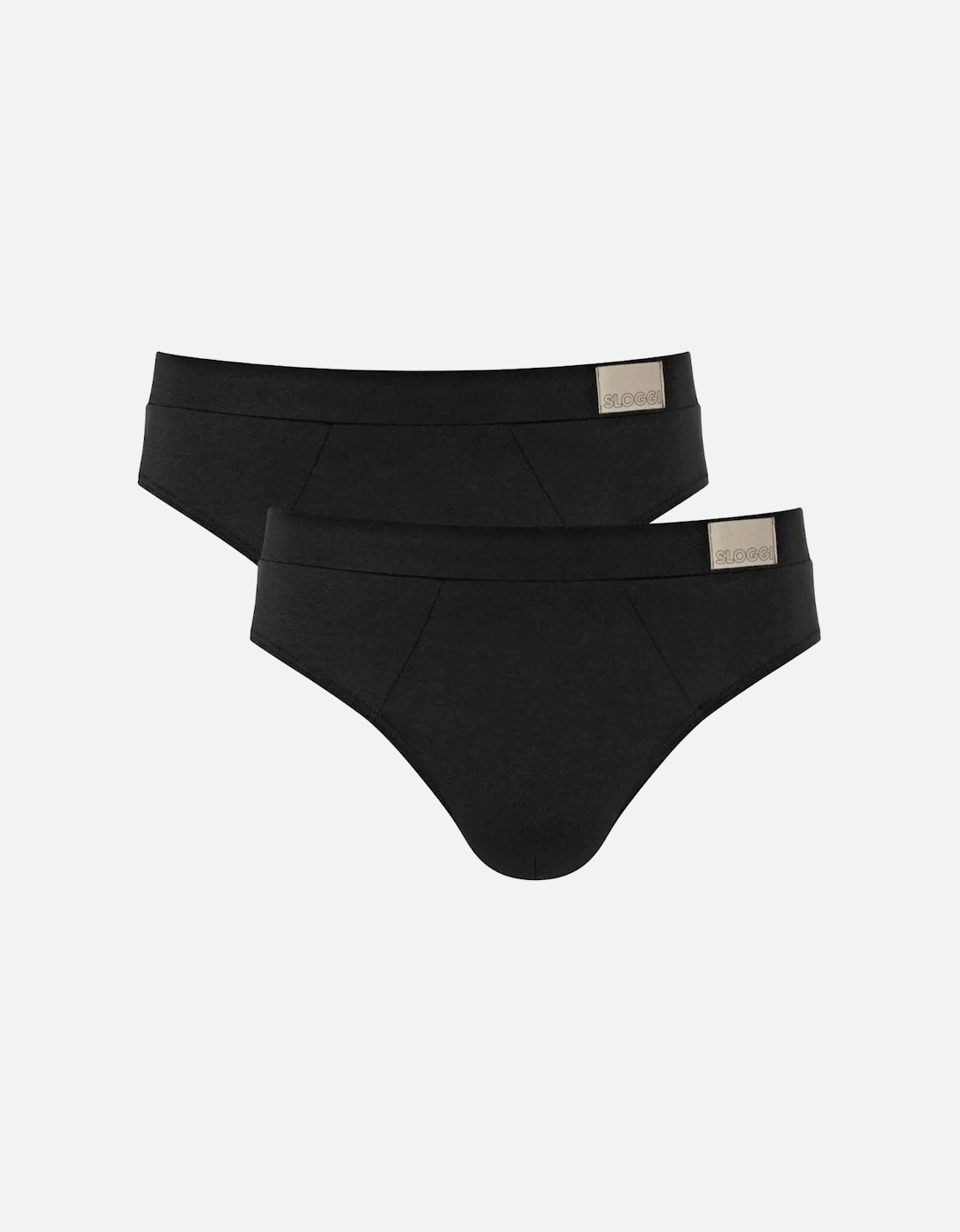 Go Natural 2-Pack Midi Briefs, Black, 6 of 5