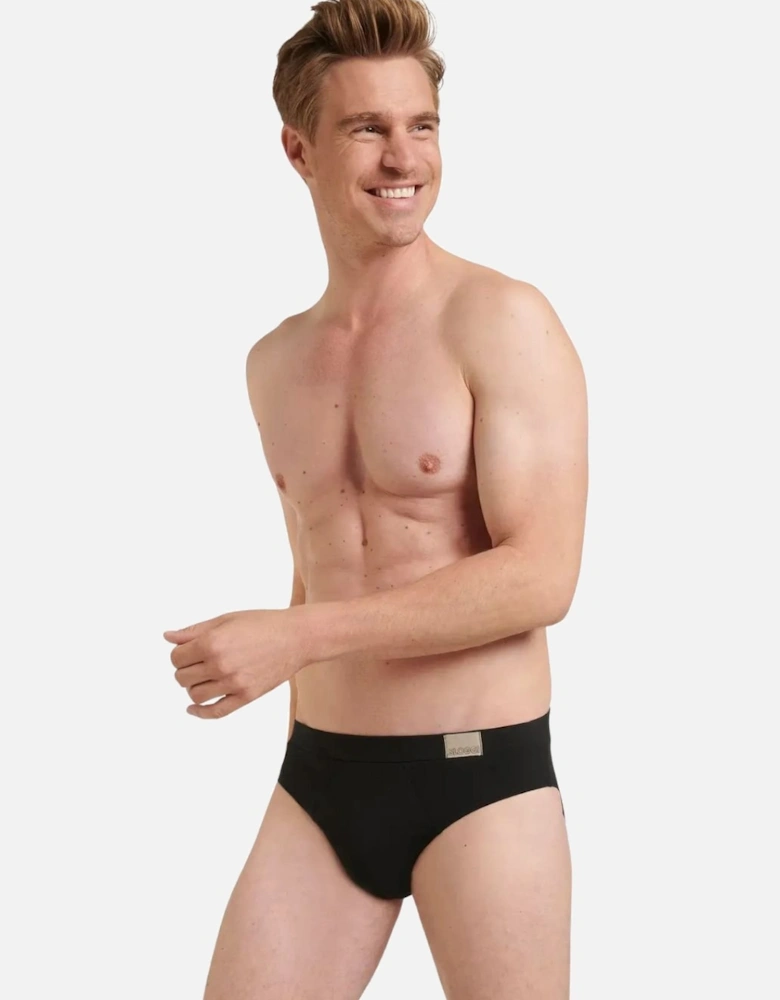 Go Natural 2-Pack Midi Briefs, Black