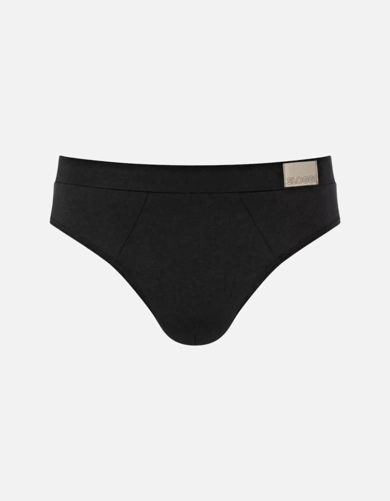 Go Natural 2-Pack Midi Briefs, Black