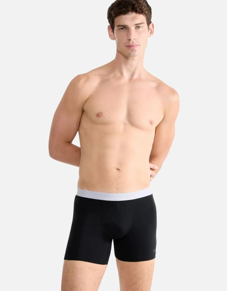 Go ABC 2.0 2-Pack Short Boxer Trunks, Black