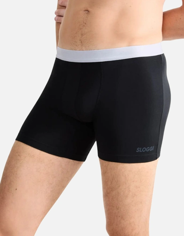 Go ABC 2.0 2-Pack Short Boxer Trunks, Black