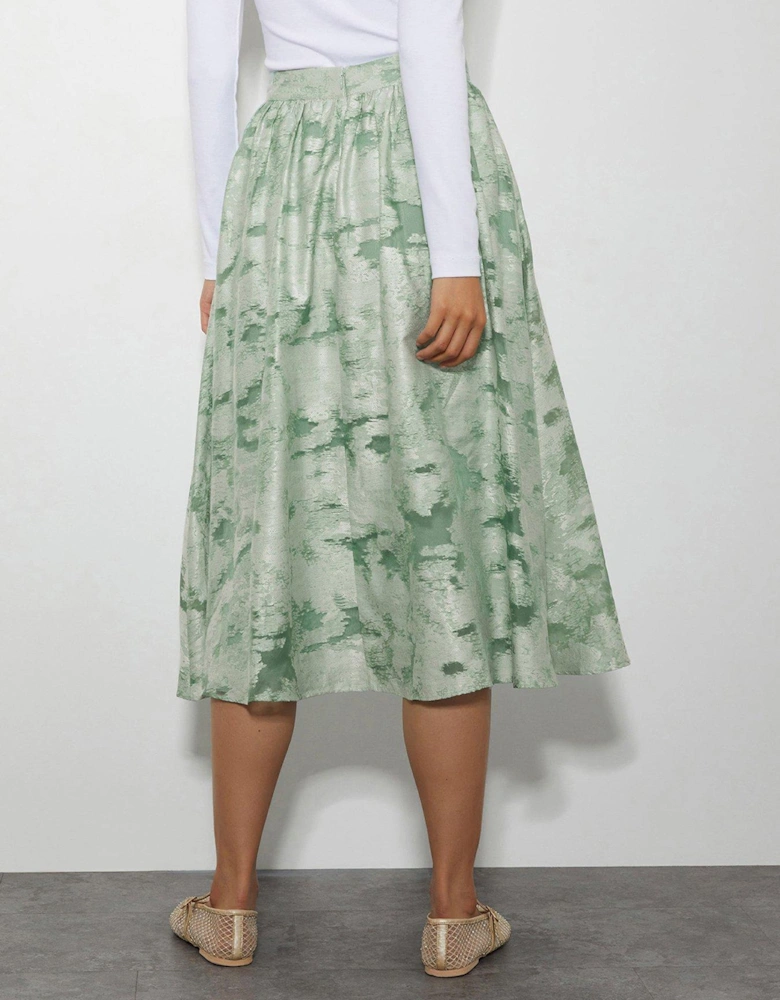 Josie Midi Skirt - Green