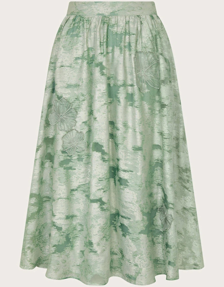 Josie Midi Skirt - Green
