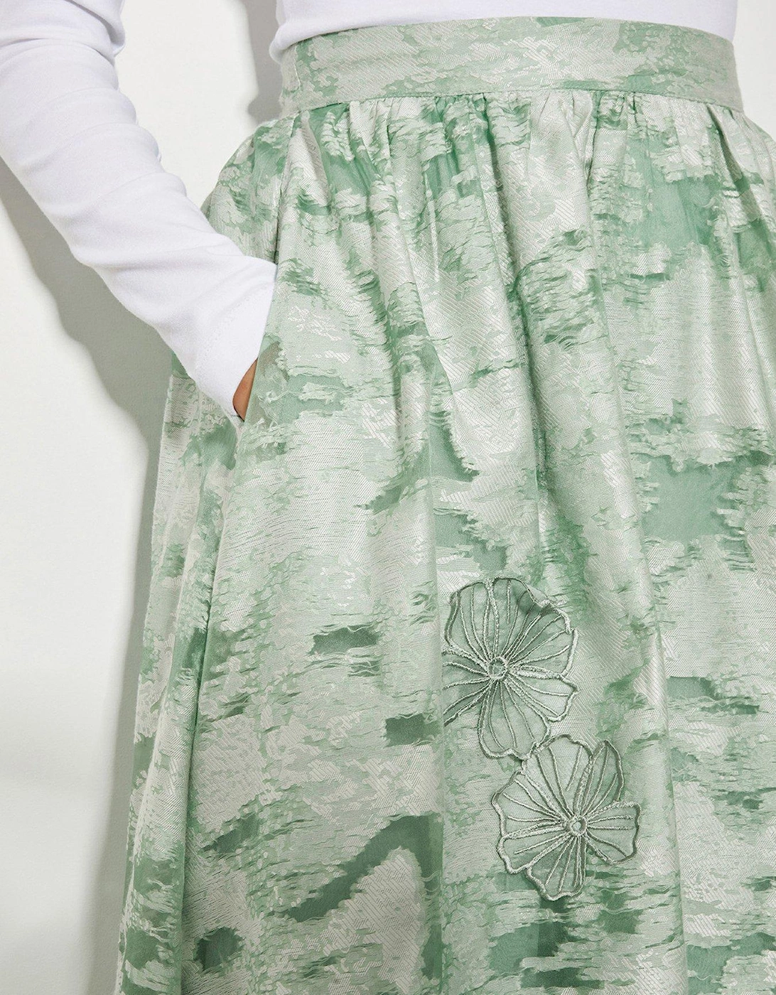 Josie Midi Skirt - Green