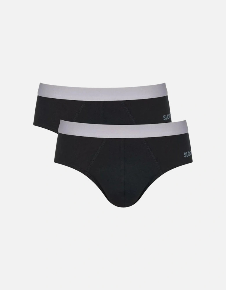 Go ABC 2.0 2-Pack Midi Briefs, Black