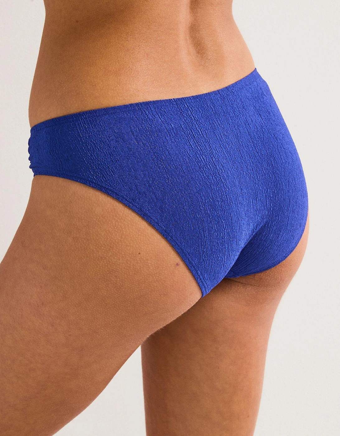 Madras Shimmer Bikini Brief - Blue