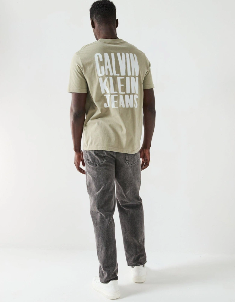 Painted T-Shirt - Beige