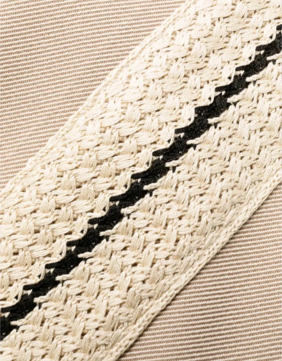 Tab Knit Pants Beige