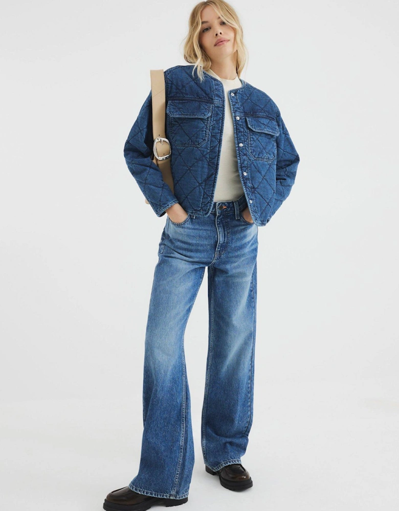 Quilted Jacket - Blue