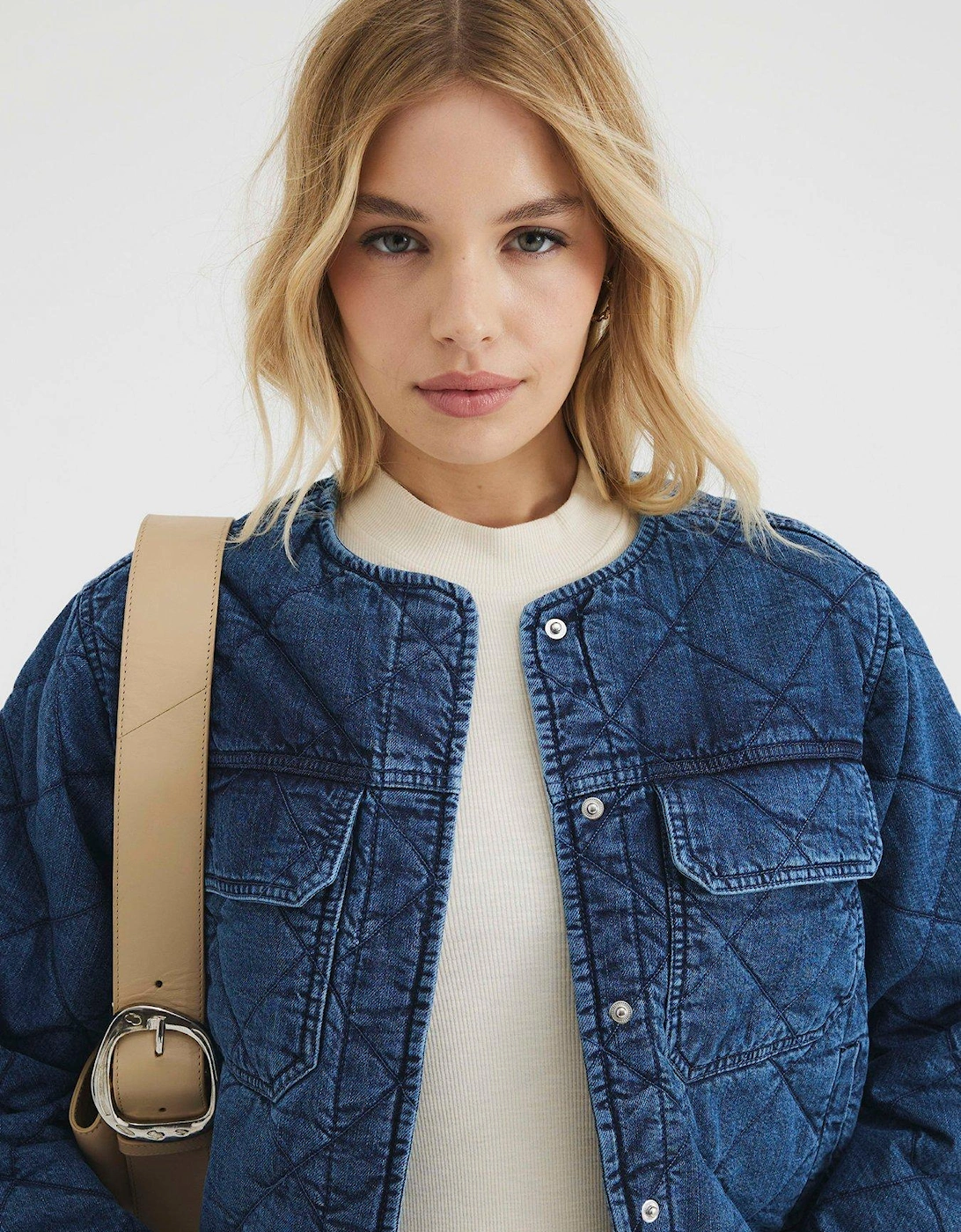 Quilted Jacket - Blue
